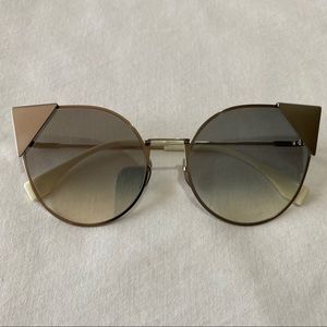 Fendi Mirror Cat Eye Sunglasses